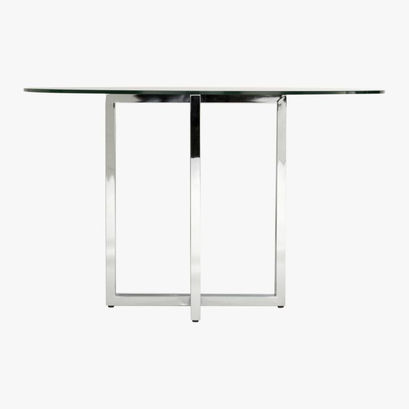 Silverado Chrome 47" Round Dining Table - image 6 of 11