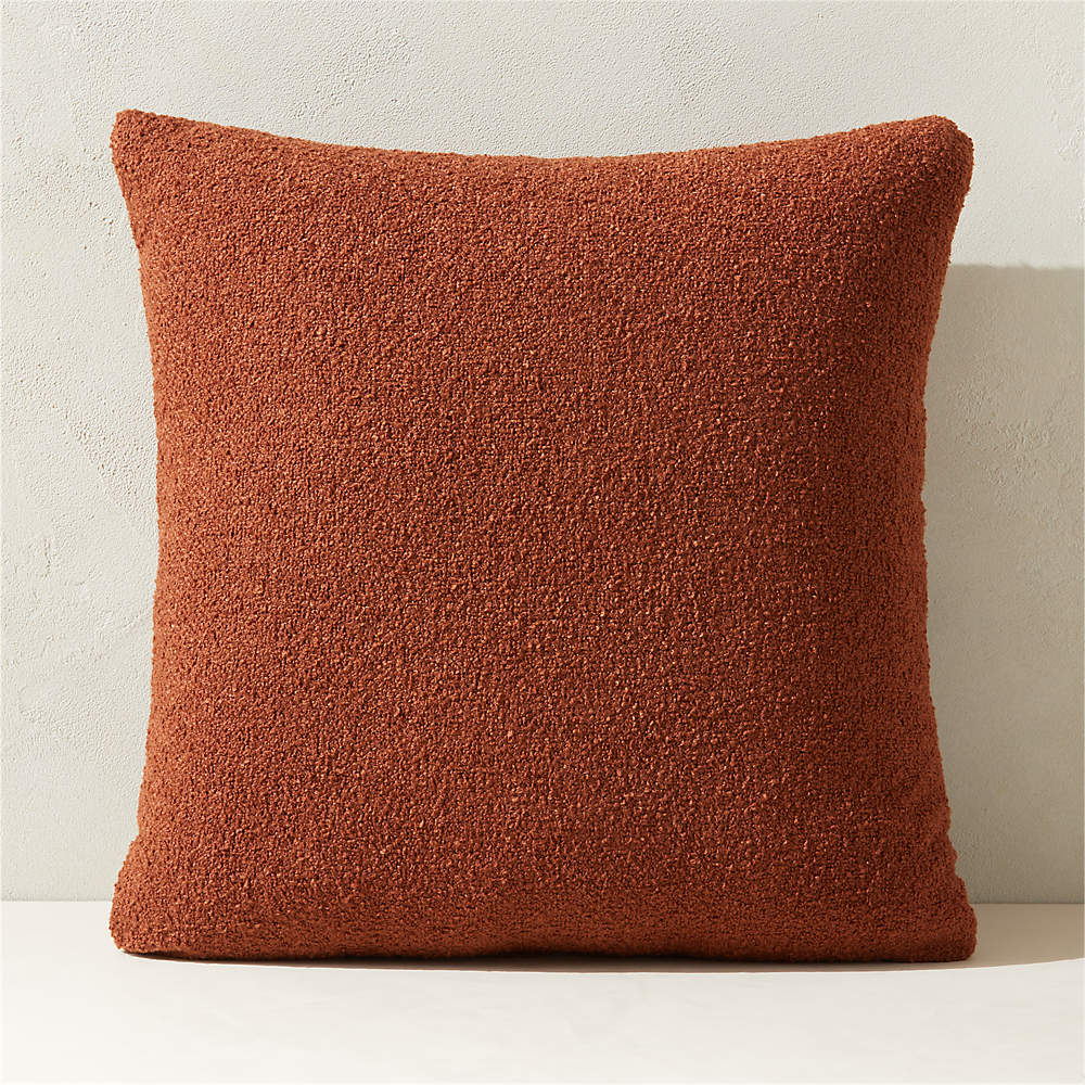 Boucle Camel Comfy Accent Pillow Cover, Extra Soft Pillow Case