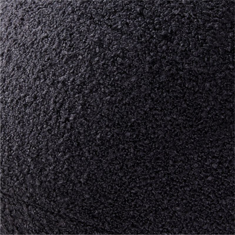 Silves Black Boucle Sphere Outdoor Throw Pillow 12" - image 2 of 6