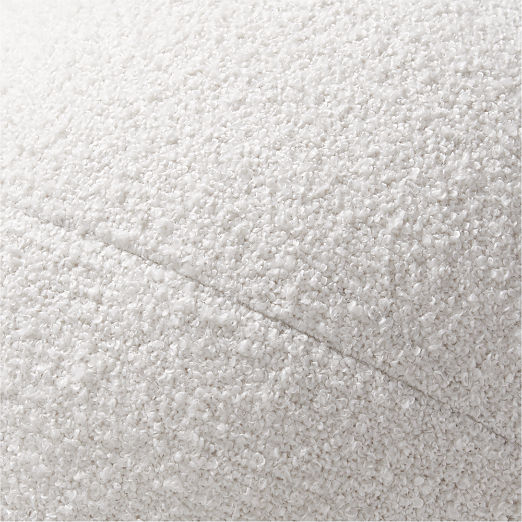 Silves White Boucle Sphere Outdoor Throw Pillow 12"