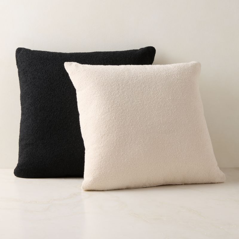 Silves White Boucle Outdoor Throw Pillow 23"x23" - image 2 of 6