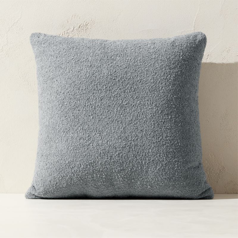 Silves Cool Grey Boucle Outdoor Throw Pillow 20" - image 0 of 6