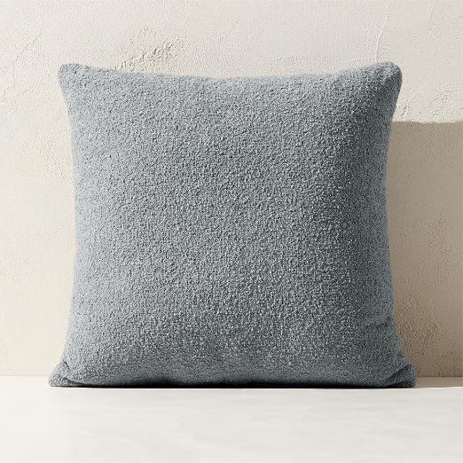 Silves Cool Grey Boucle Outdoor Throw Pillow 20"