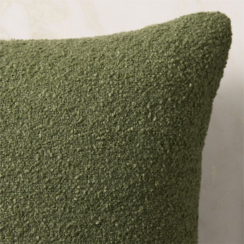 Silves Green Boucle Outdoor Throw Pillow 20"x20" - image 2 of 7