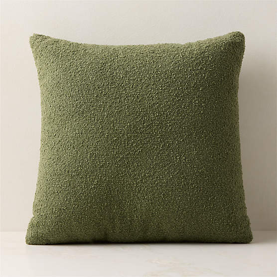 Silves Green Boucle Outdoor Throw Pillow 20"x20"