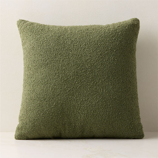 Silves Green Performance Boucle Outdoor Throw Pillow 20"x20"
