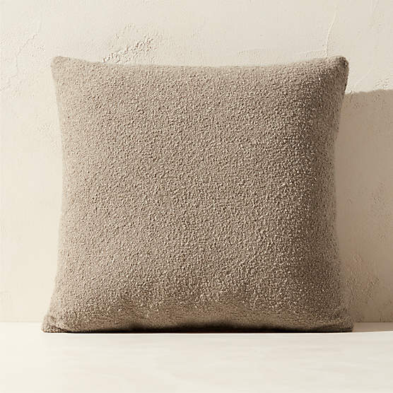 Silves Sand Boucle Outdoor Throw Pillow 20"x20"