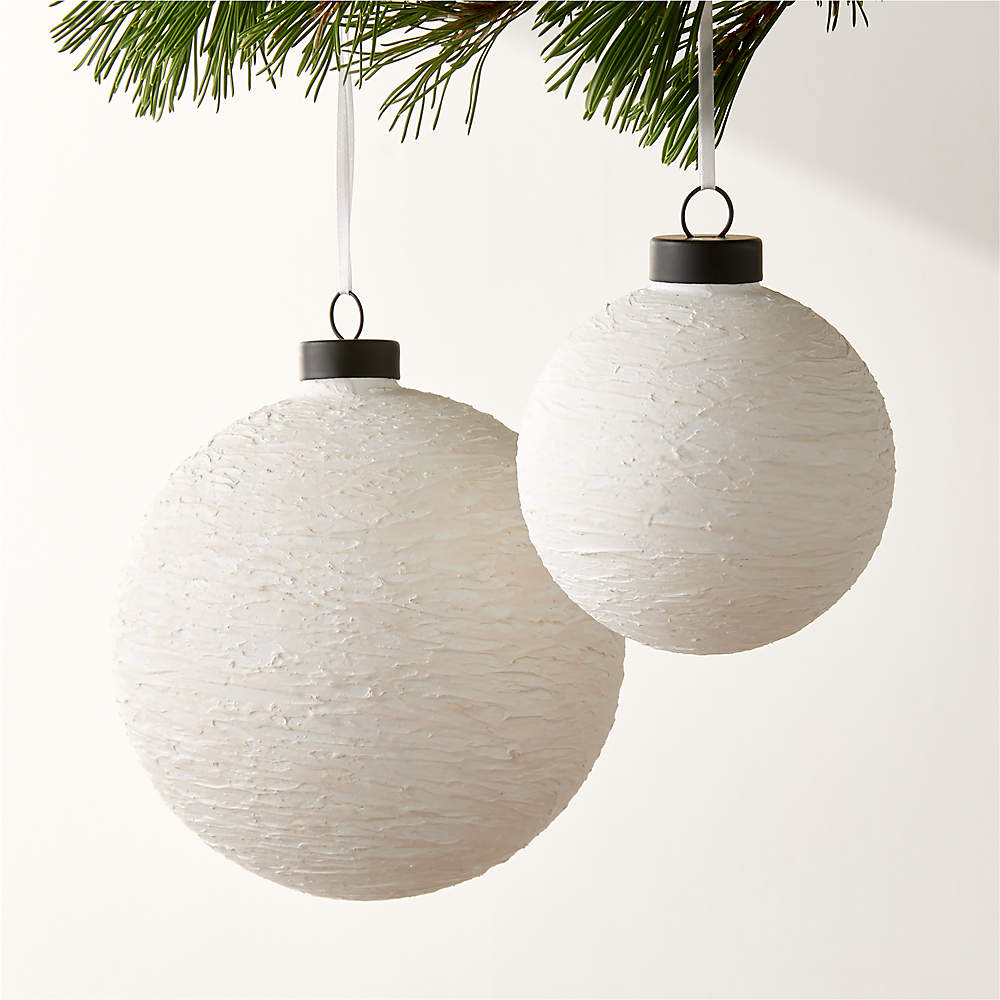 4 Styrofoam Ball Christmas Ornaments - Christmas Ball Ornaments