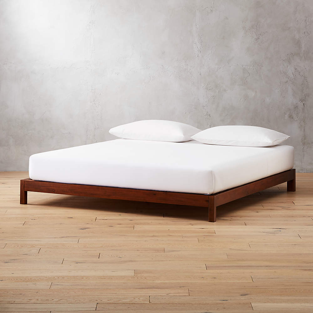 Simple wood deals platform bed