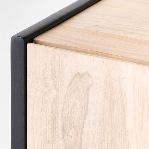 Sion 61" White-Washed Teak Wood Credenza