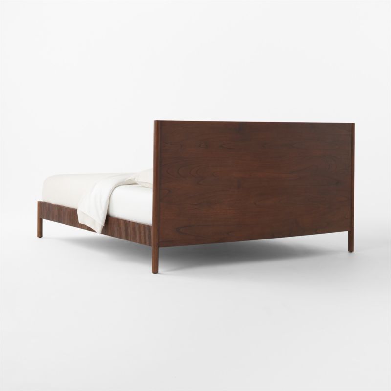 Siro Dark Mindi Wood King Bed - image 7 of 11