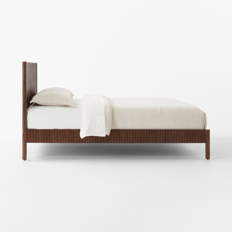 Siro Dark Mindi Wood King Bed - image 6 of 11