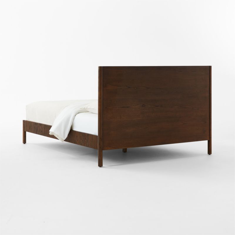 Siro Dark Mindi Wood Queen Bed - image 6 of 10