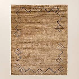 Ardito Hand-Knotted Green New Zealand Wool Area Rug 8'X10' +