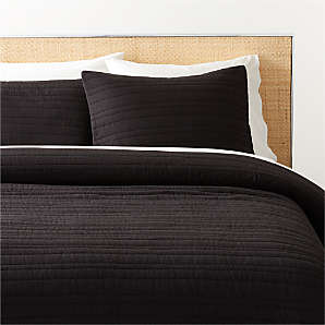 Solid Black Comforter Sets King Size All Black Cotton Bedding