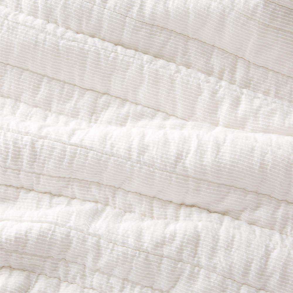 Organic Crinkle Cotton Quilt Set, 100% Organic Cotton