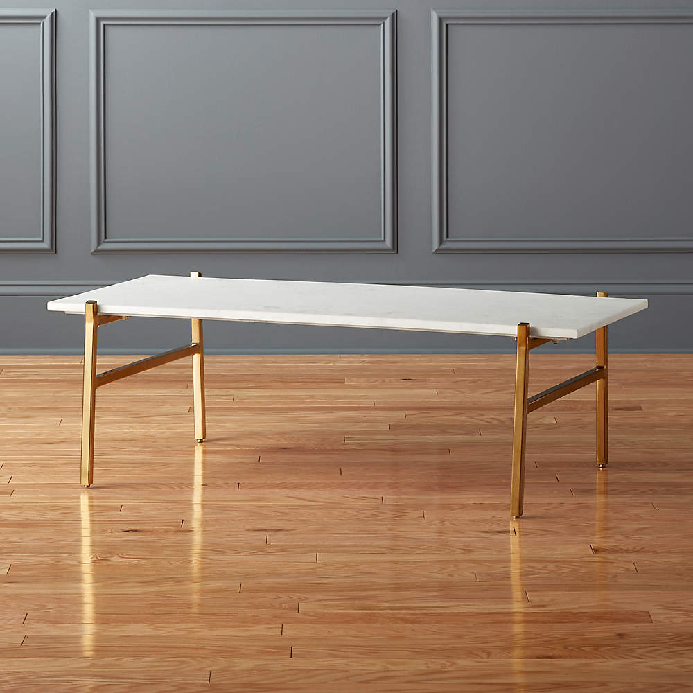 Marble and brass on sale coffee table