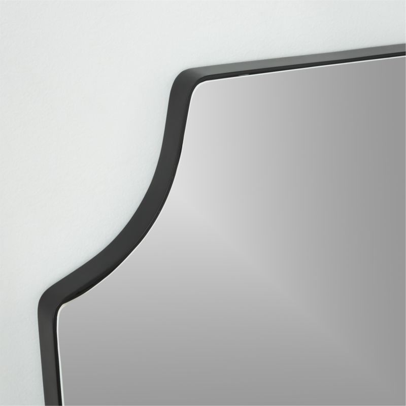 Slim Black Wall Mirror 26''x36" - image 3 of 6