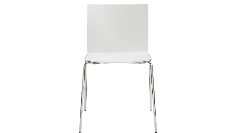 Slim White Chair Reviews Cb2