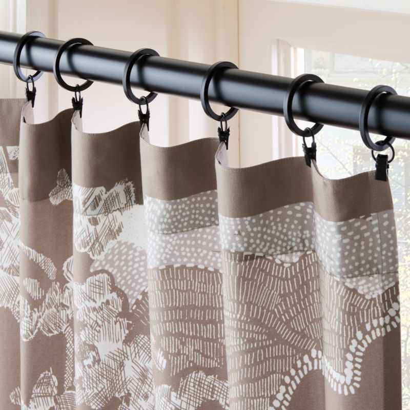 Sloane Brown Cotton Sateen Window Curtain Panel 48"x96" - image 3 of 5