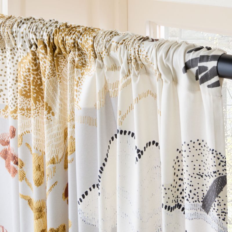 Sloane Multicolor Cotton Sateen Window Curtain Panel - image 3 of 5