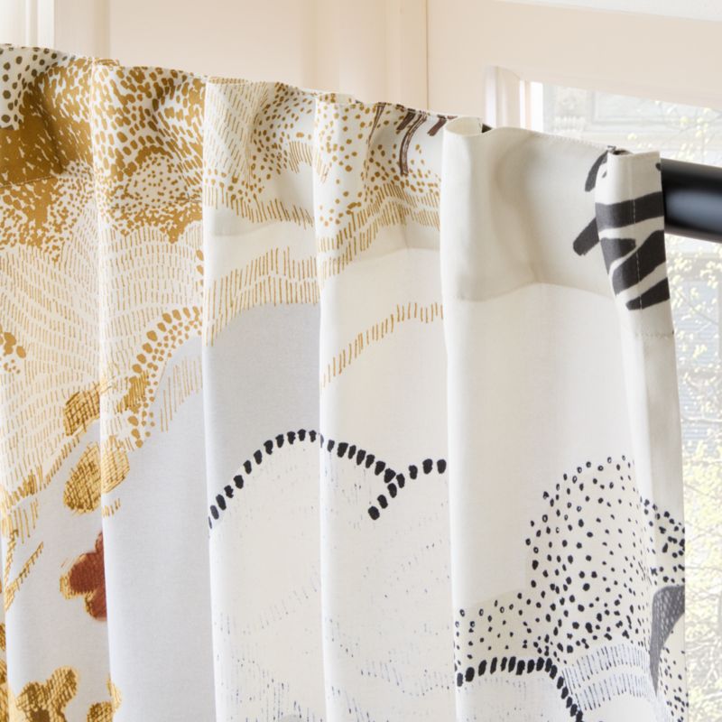 Sloane Multicolor Cotton Sateen Window Curtain Panel - image 2 of 5