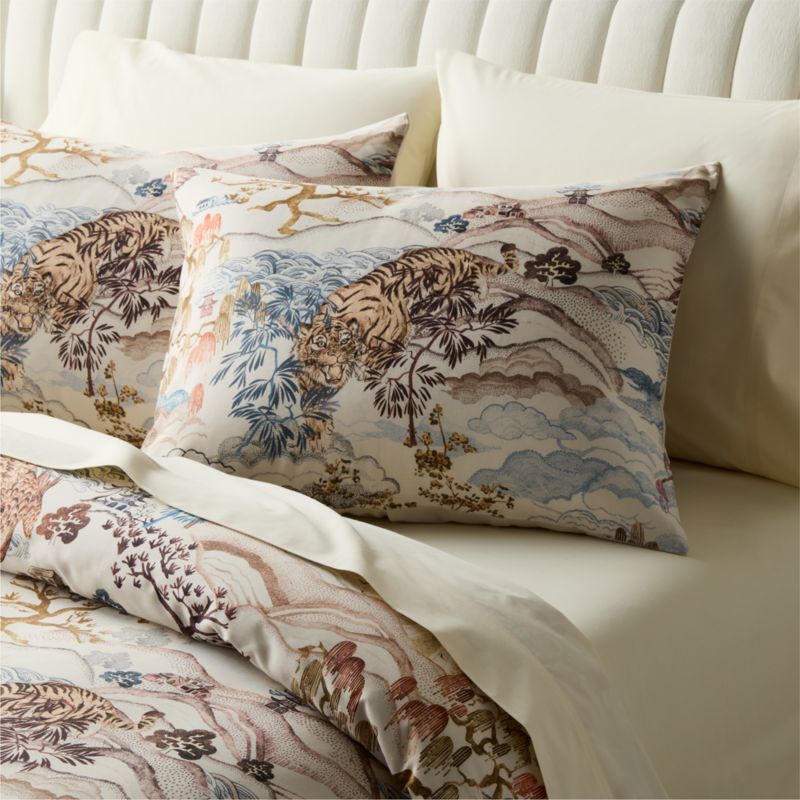 Sloane Organic Cotton Sateen Multicolor Standard Pillow Shams Set of 2 - image 2 of 6