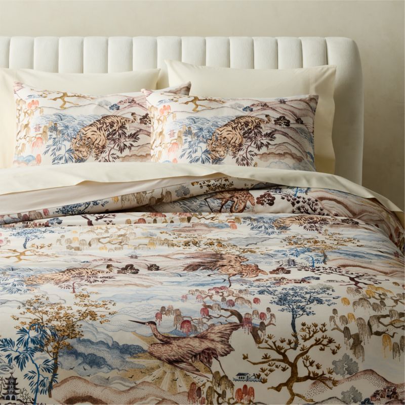 Sloane Organic Cotton Sateen Multicolor Standard Pillow Shams Set of 2 - image 5 of 6