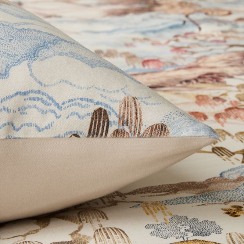 Sloane Organic Cotton Sateen Multicolor Standard Pillow Shams Set of 2 - image 3 of 6