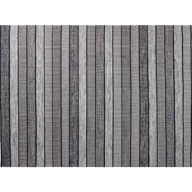 Sloane Handloom Black and White Striped Rug 9'x12' + Reviews CB2