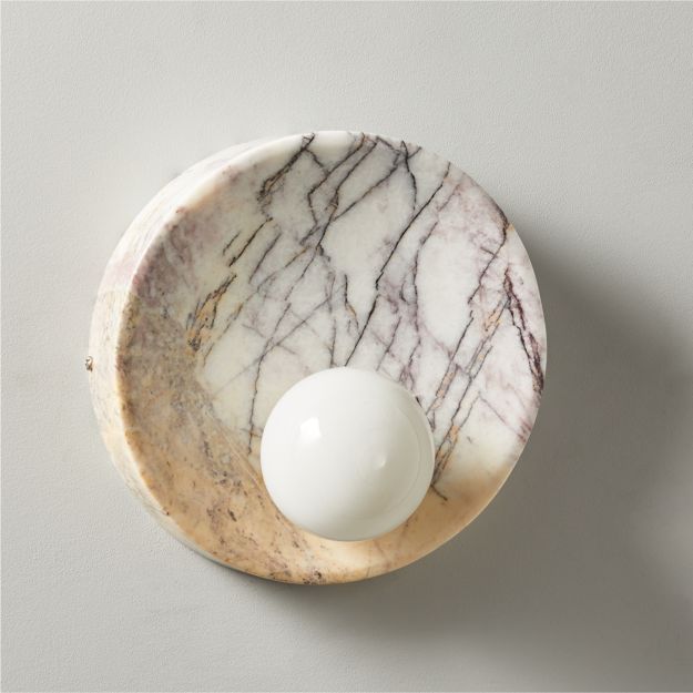 Slope Marble Sconce + Reviews CB2 Canada