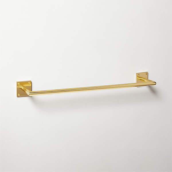 Slotted Screw Polished Brass Towel Bar 24 + Reviews