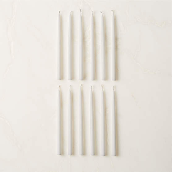 Warm White Taper Candle Set of 2 + Reviews CB2 Canada