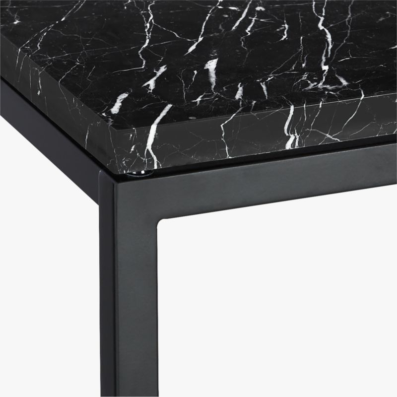 Smart Black C Table with Black Marble Top - image 4 of 6