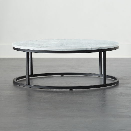 Modern Black Round Coffee Tables for Living Rooms and Dens CB2 Canada