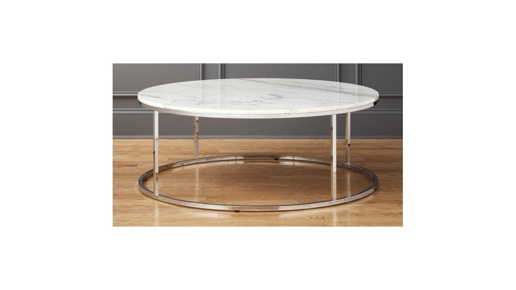 round white rd s table Round  Reviews Table Coffee Large Top  Marble CB2   Smart