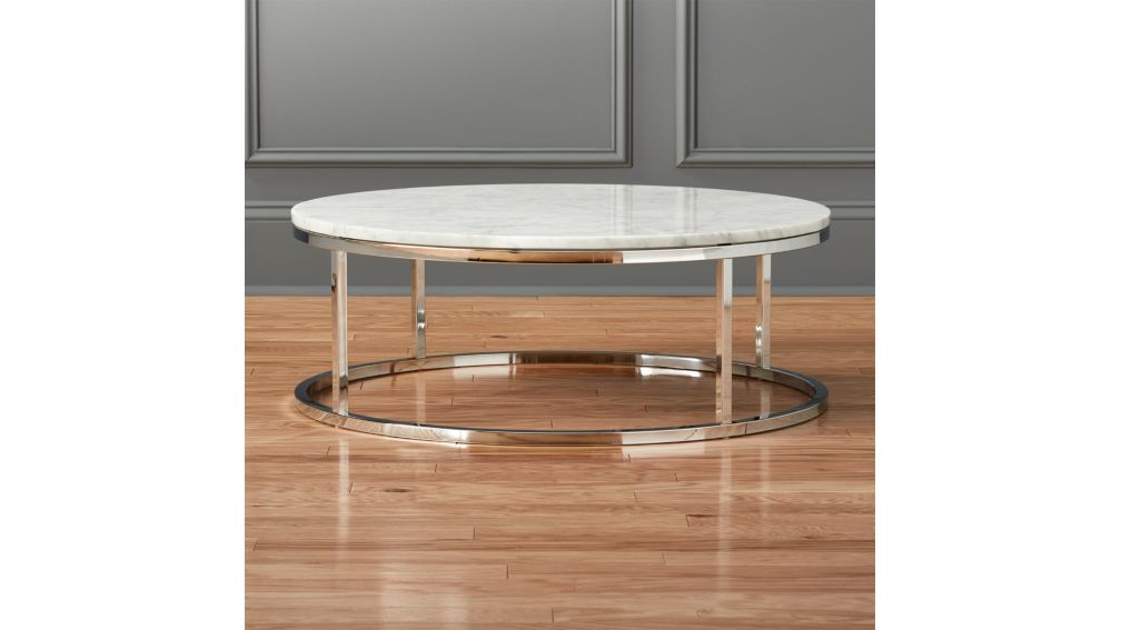 Smart Round Marble Top Coffee Table + Reviews CB2 Canada