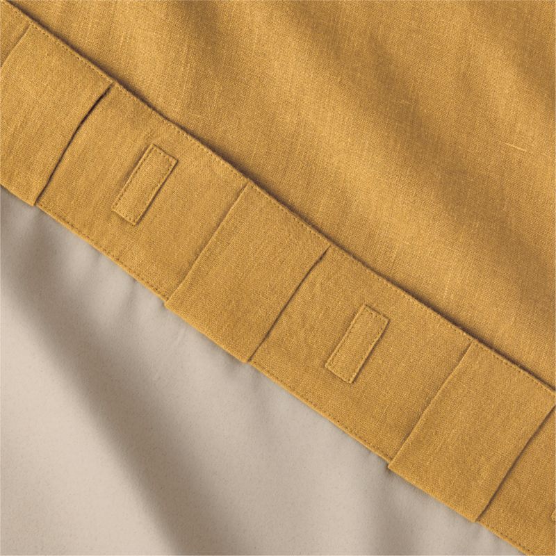Smoked Amber EUROPEAN FLAX™-Certified Linen Blackout Window Curtain Panel 48''x84'' - image 5 of 6