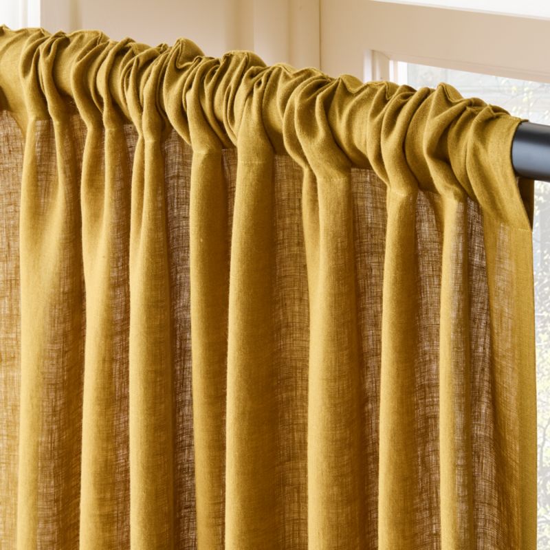 Smoked Amber European Linen Window Curtain Panel 48''x84'' - image 4 of 6