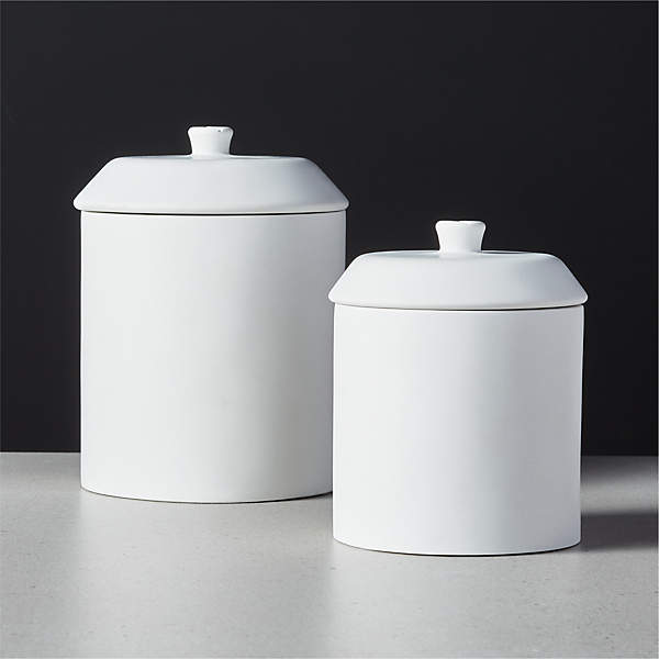 Snack Glass Canisters by Jennifer Fisher