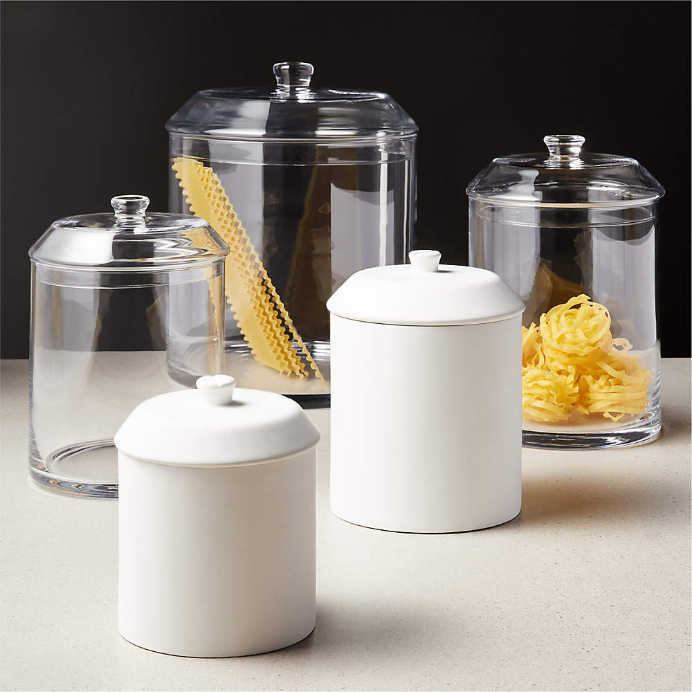 Snack Glass Canisters by Jennifer Fisher