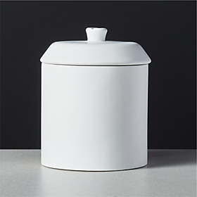 Modern Matte White Utensil Holder + Reviews