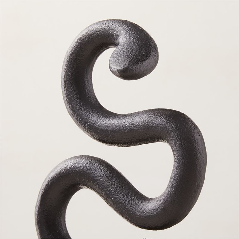 Black Snake Fireplace Andirons Set of 2 - image 2 of 3