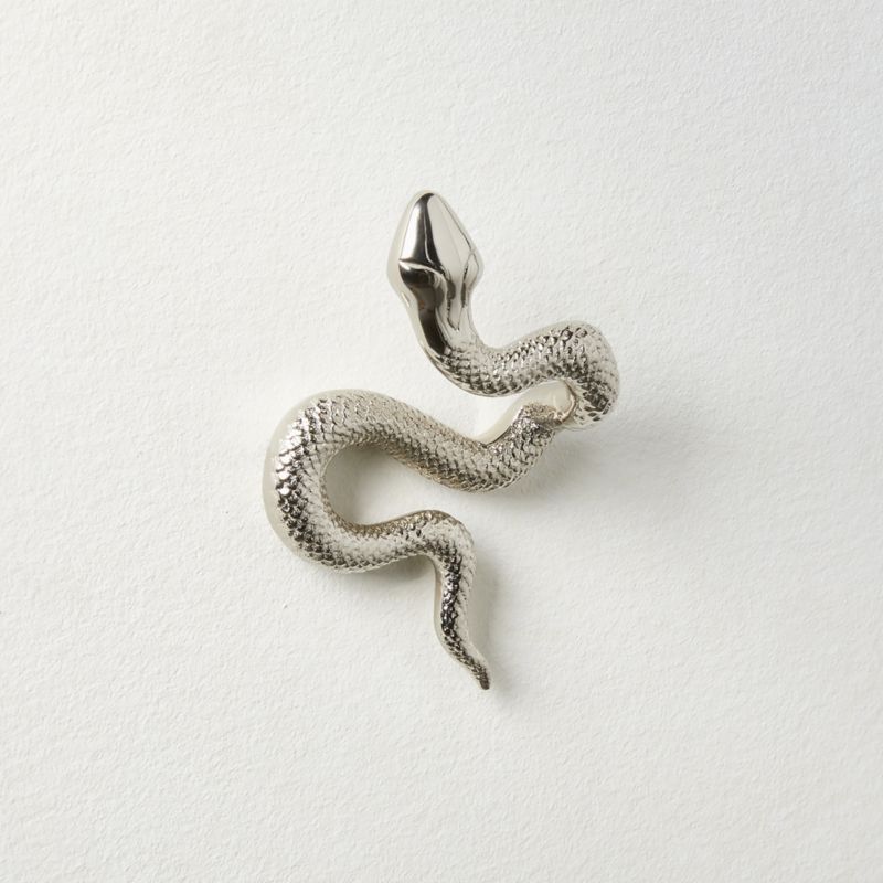 Modern Polished Nickel Snake Wall Hook + Reviews