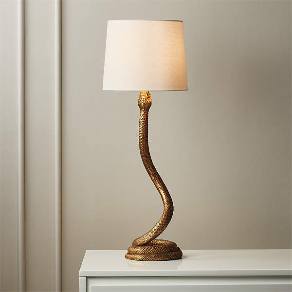 Snake Bronze Table Lamp + Reviews