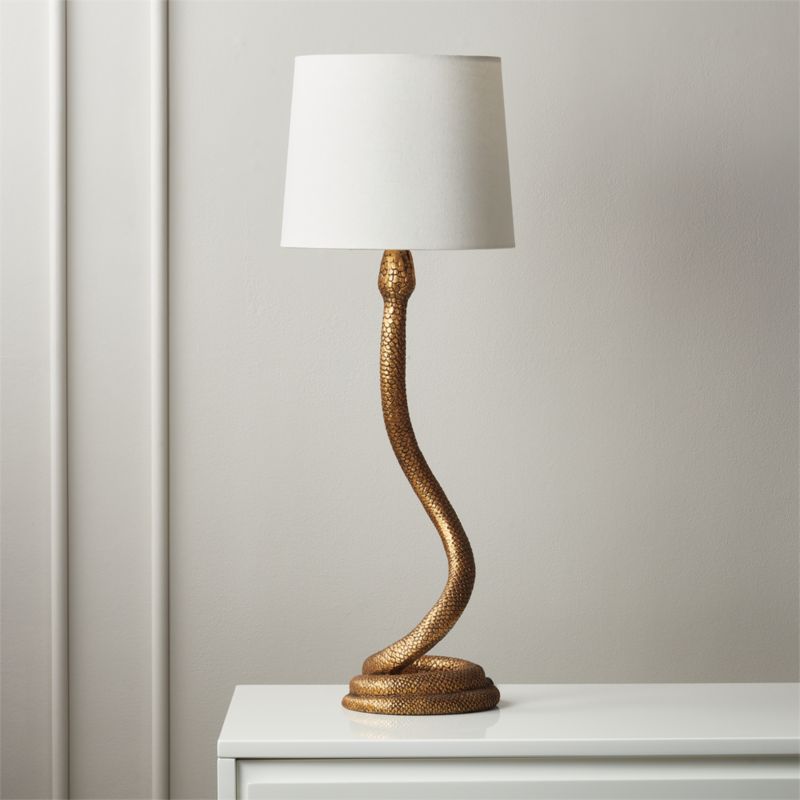Snake Table Lamp Reviews Cb2, How Tall Should A Side Table Lamp Be