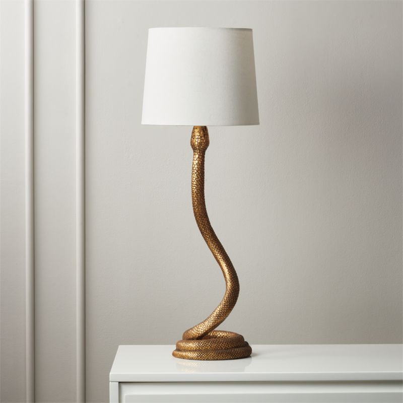 lamp on table