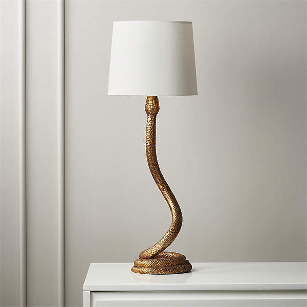 Snake Bronze Table Lamp + Reviews | CB2