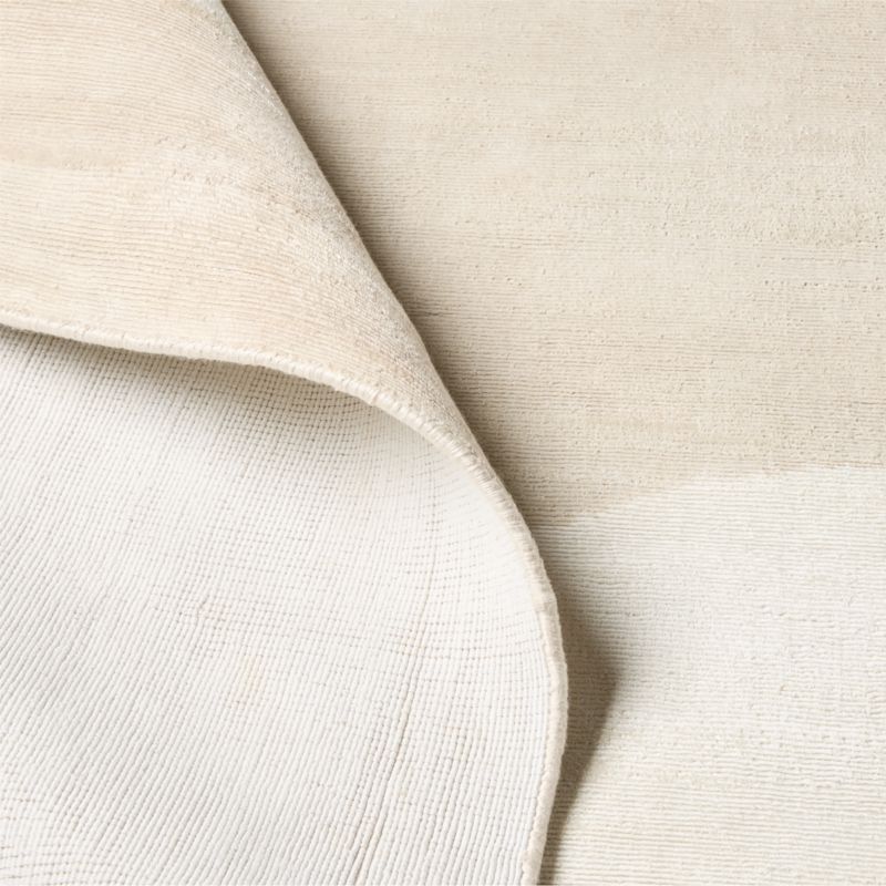 Sundown Handloomed Natural and Warm White TENCEL™ Lyocell Area Rug 8'x'10' - image 3 of 4