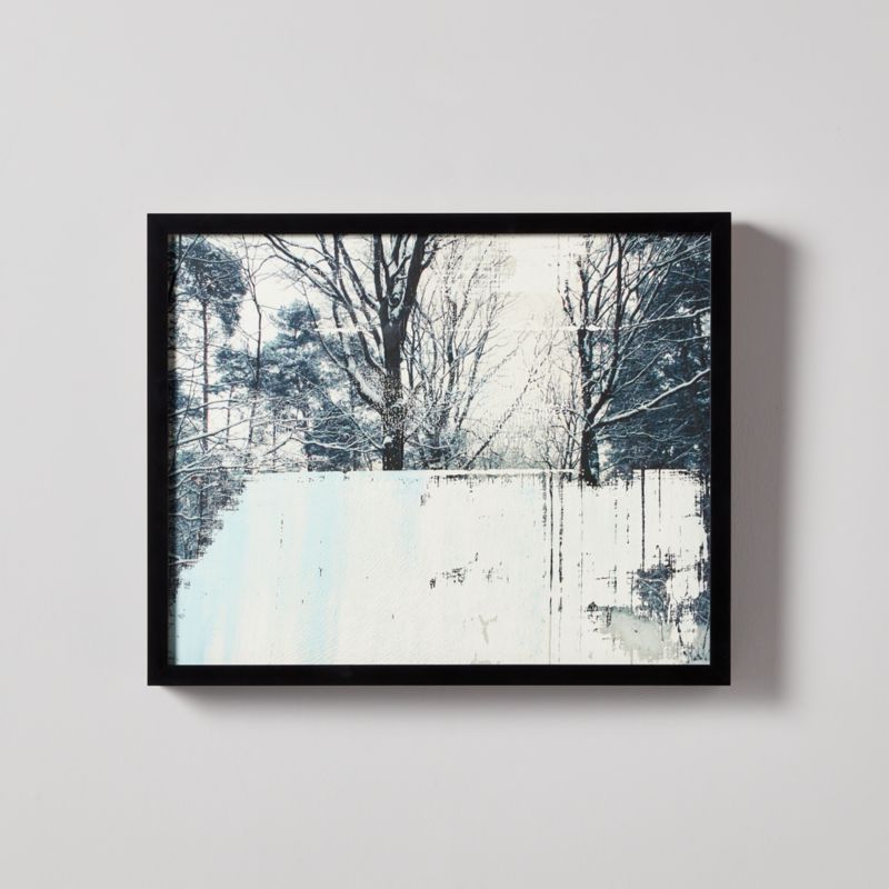 'Snow On Trees III' Mixed Medium Reproduction by Koen Lybaert 22''x18'' - image 0 of 5